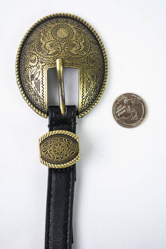 Bestseller! - Oval Embossed Vintage Buckle Belt 🤠